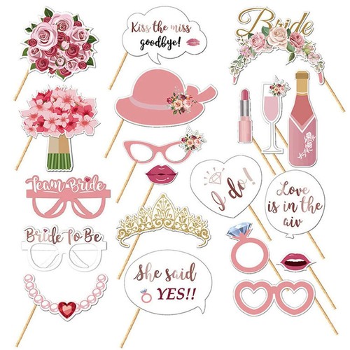 Hen party photo booth props - hen,