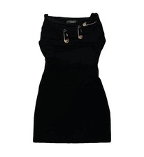 VERSACE Black Strapless Mini