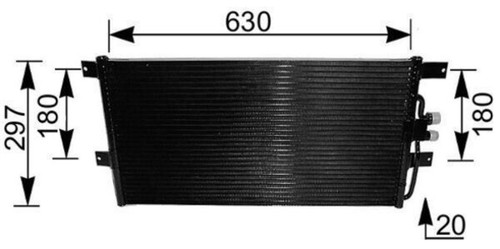 Condenser mahle fits - ac,