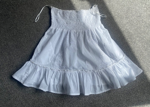 White embroidered and sequins - white,
