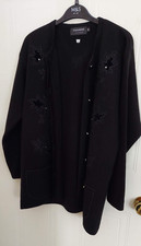 Black Ladies Evening Cardigan - M