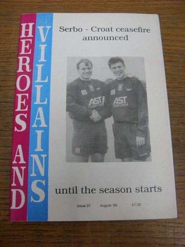 Aug 1995 fanzine aston villa - fanzine:,
