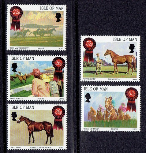 Isle man iom 2001 horse - man,