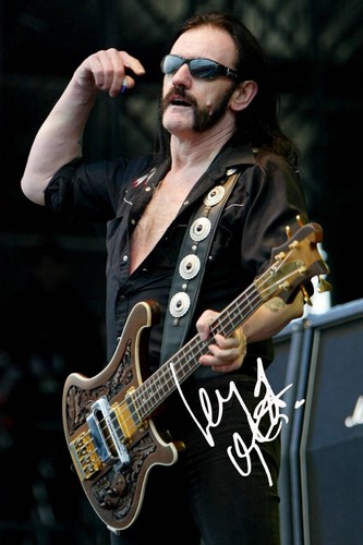 Lemmy kilmister signed - lemmy,