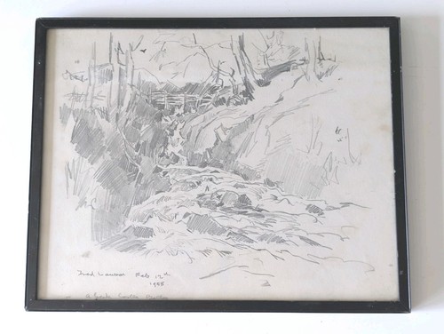 Fred lawson signed - fred, pencil