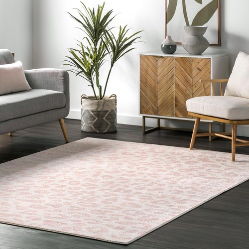 Nuloom leopard baby pink - leopard,