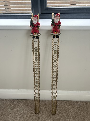Vintage santa metal gold - vintage,