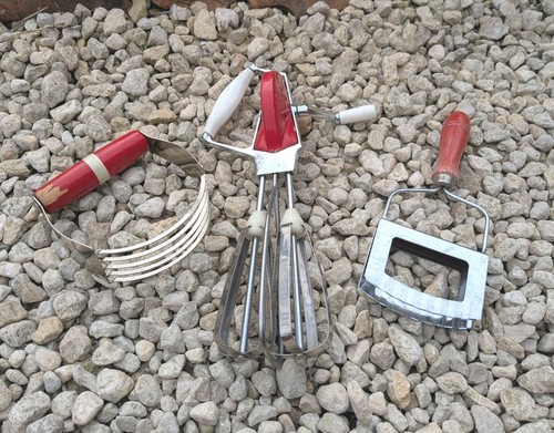 Vintage red kitchenalia - vintage,