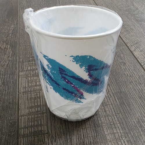 Vintage styrofoam cup - styrofoam,