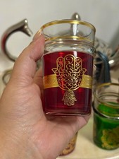 Set of 12 Luxurious Moroccan Tea Cups 