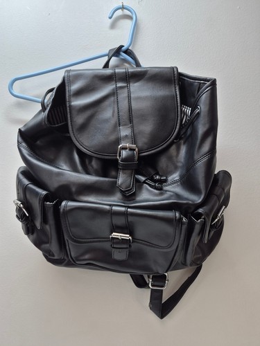 Justfab black faux - justfab, leather