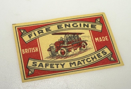 Vintage british matchbox label - vintage,