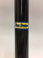 12 INCH 1400mm x 300 GLOSS BLACK WINDSCREEN SUN STRIP TOURING CAR VAN SUNSTRIP 