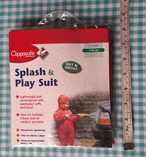 Clippasafe Splash & Play Suit, 4-5yrs, 110cm, BNIP, Red