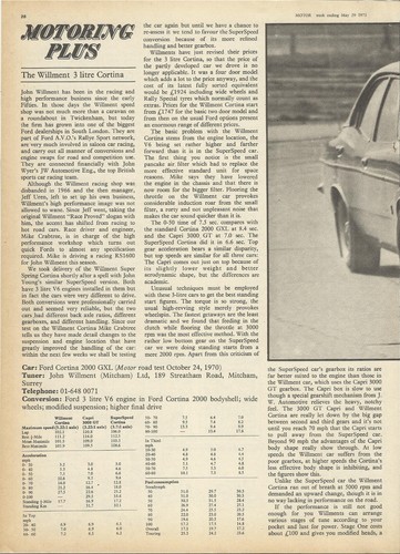 Ford cortina gxl willment - gxl,