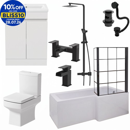 Complete bathroom suite black - complete,