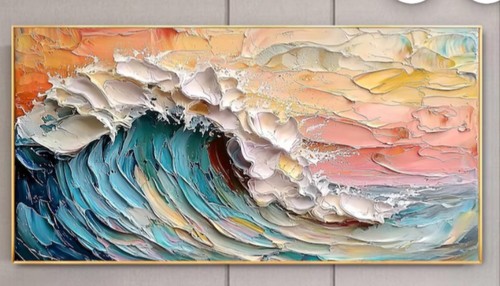 Beautiful hand painted - , oil