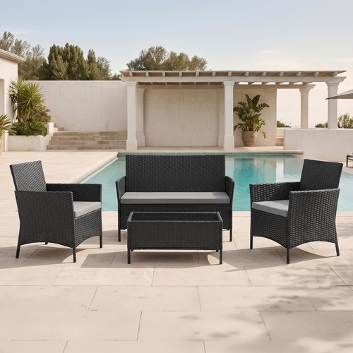 Evre black rattan garden - evre,