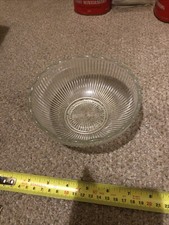 Starburst  6” Clear Glass snack peanut-crisp bowl Traditional
