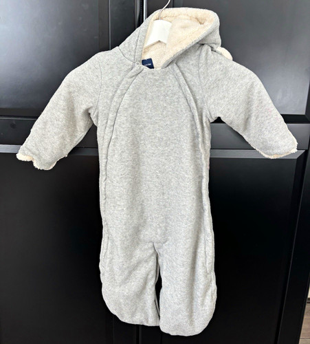 Babygap grey fleece hooded - babygap,