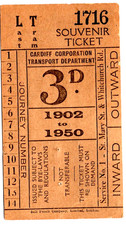 Tram ticket: Last Cardiff Tram