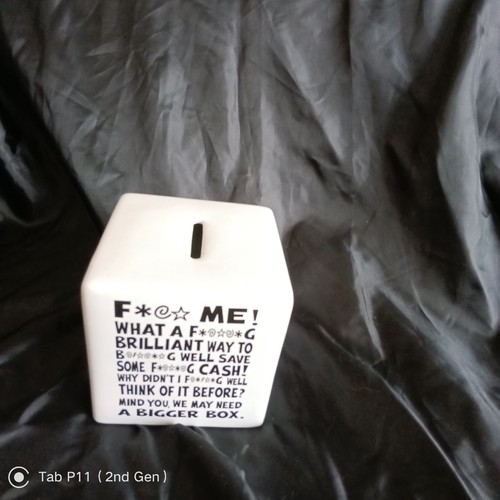 Swear box money - box,