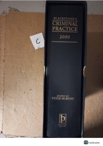 Blackstone criminal practice - blackstone's,