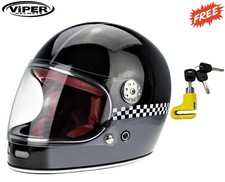 Vintage Motorcycle Full Face