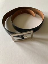 Moschino vintage women's black leather belt