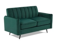Velvet 2 Seater Sofa in Dark