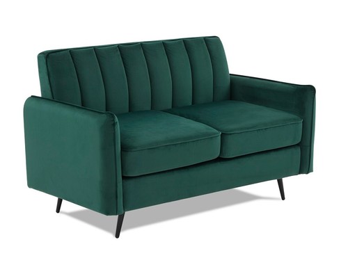 Velvet seater sofa dark - seater,