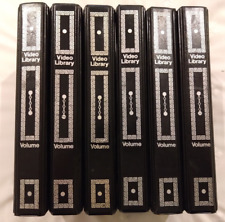6 x VHS Video Tape Cases Bundle Black Boxes Storage Library Book Vintage #2