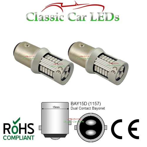 Bay15d red stop tail led - 6v,