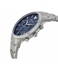 Luxury Emporio Armani AR2448 Mens Watch with Chronograph and BLUE DIAL