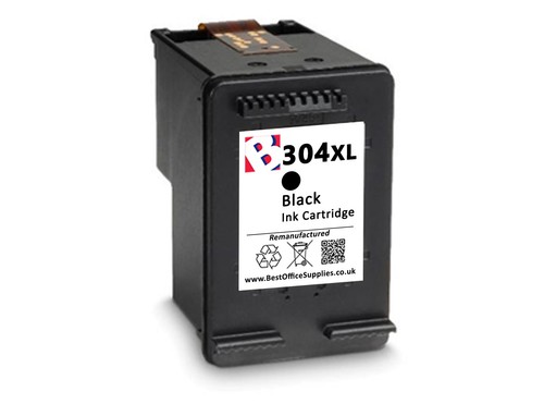 304xl black refilled ink - black,