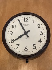 Smiths Large 7 Jewels 8 Day Industrial Wall Clock Working 
