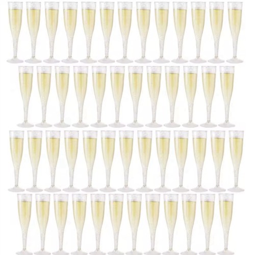 25pcs clear champagne flutes - 25pcs,