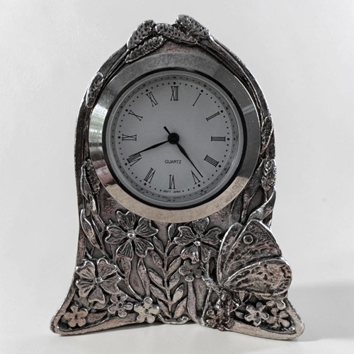 Silver scenes mini clock - scenes,
