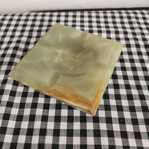 Vintage onyx ashtray - onyx, good
