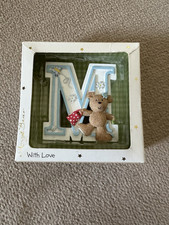 Daisy Chain Press Amy’s Bear Letter “M” Ornament 