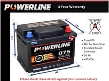 Battery fits CHRYSLER LE BARON