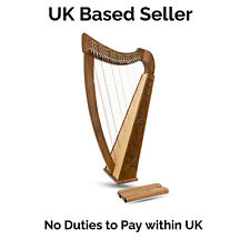 Irish Harp Muzikkon 22 String Boru Walnut Harp Wood, Extra string & bag, UK