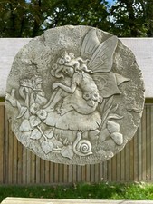 Fairy on Mushroom Stone Plaque