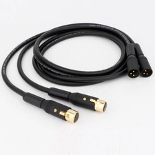 Pair 4N OCC Balanced Cord Gold