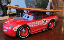 Disney Pixar 1:18th Lightning McQueen With Surfboard Working Lights!