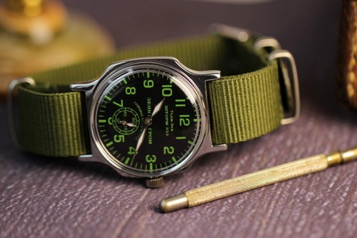 Soviet military watch pobeda - soviet,