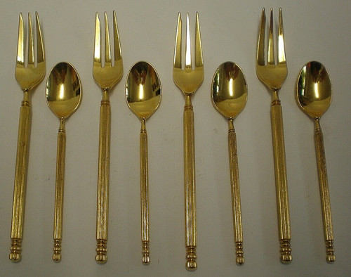 Vintage gold plated pastry - 4,