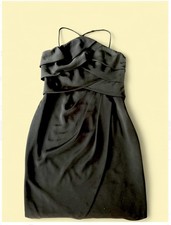 Bellville Sassoon Lorcan Mullany Black Silk Dress Size 14