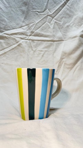 Striped mug 11cm ceramic - mug,
