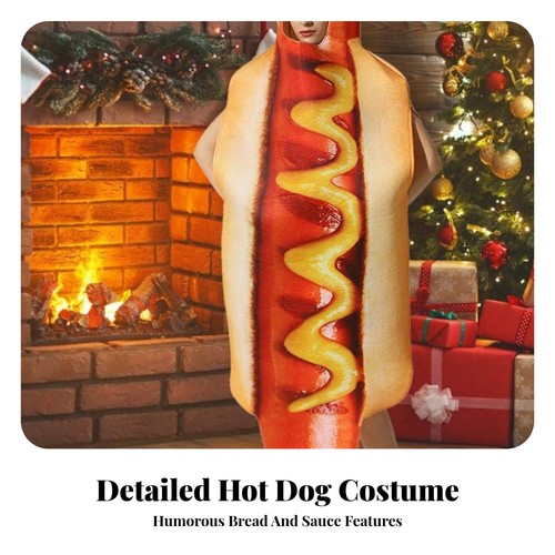 Hot dog costume single piece - hot, single-piece